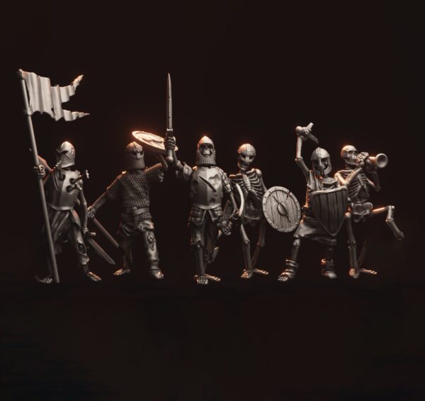 Skeleton Warriors x10 - Minifaktura - Druk 3D