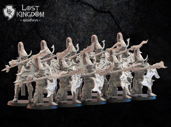 Nightfall Knights on foot x10 - Lost Kingdom Miniatures - Druk 3D