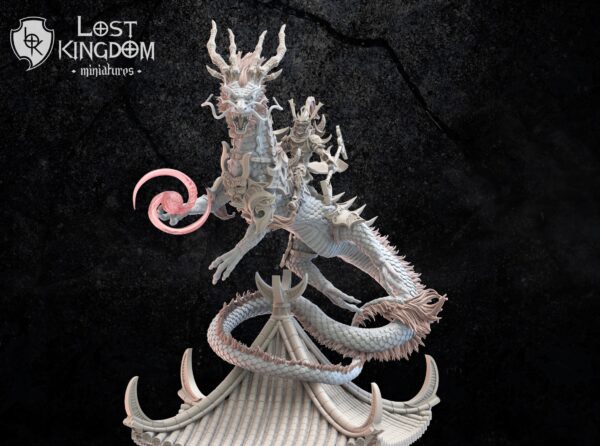 01278403f196d46e2e65473c6064e797.jpg Dark Elves - Shiro, Chieftain on Tatsu - Druk 3D