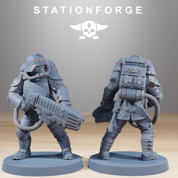 GrimGuard Ironclads x5 - Station Forge - Druk 3D