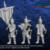 Turko-Mongol Dark Elfs Command Group on Foot - x3