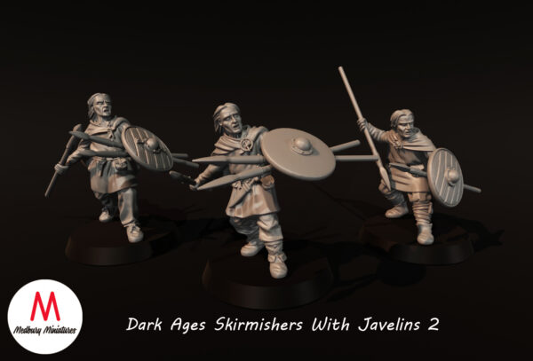Dark Ages Skirmishers With Javelins - x6