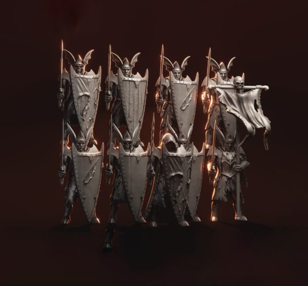 Bloodguard with Sword&Shield x10 - Minifaktura - Druk 3D