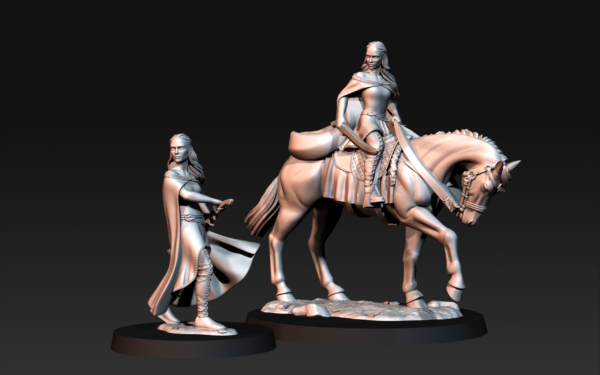 Bloody Elf Maiden Mounted