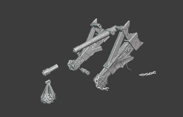 Orc Catapult Troll - Medbury Miniatures