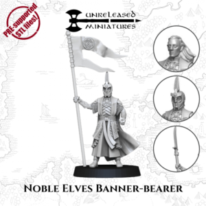 Noble Elves Banner Bearer - x1