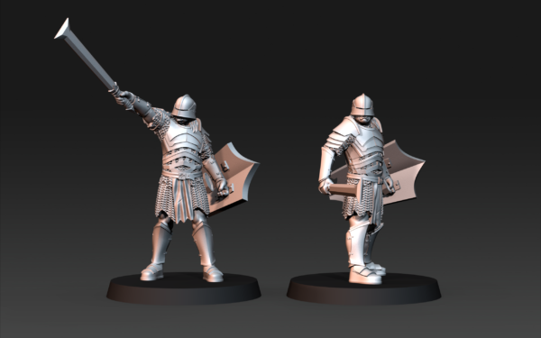 Blood Handed Orcs With Shield and Sword - x10