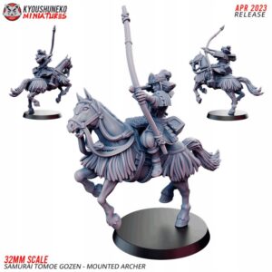 06bbed25e16386fe2e53dbc2da2db01e.jpg Samurai Tomoe Gozen - Mounted Archer - Minifaktura
