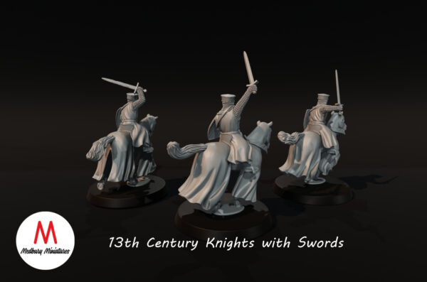 06f944b77269b9aa1a1bba9e67963091.jpg 13th Century Knights with Swords - Rycerze 3 Pozy