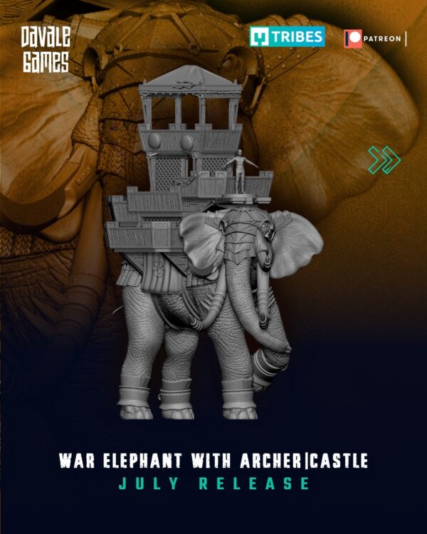 06fbbf4cfe27ebbf798245d1bd6fd583.jpg War Elephant with Archer Castle - Mumakil