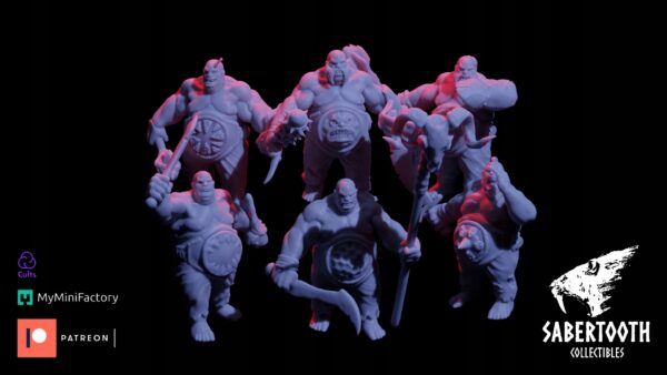 Ogre Bull / Tribesmen - Sabertooth Collectibles
