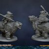 Dwarf Riders on Bear - DL Miniatures - Druk 3D
