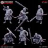 Sumo Warriors Tetsubo 6 szt.- Minifakruta