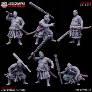 Sumo Warriors Tetsubo 6 szt.- Minifakruta