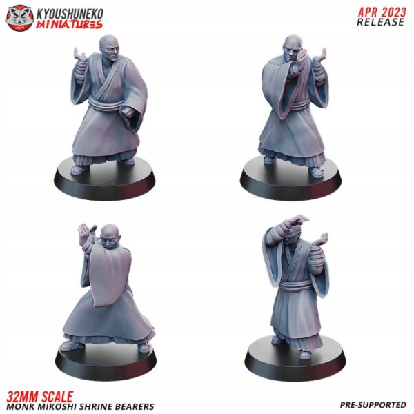 Monk Mikoshi Shrine Bearers x4 - Minifaktura