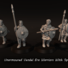 Unarmoured Vendel Era Warriors with Spears - x1
