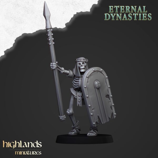 Ancient Skeletons with Spears - x10