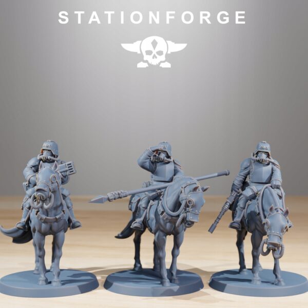 Grim Guard Cavalry x10 - Station Forge - Druk 3D