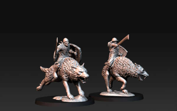 Warg Riders with Swords - x1