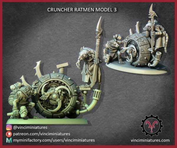 108dda8e784954b8533c081633525ead.jpg Cruncher Ratmen Set 3 - Vinciminiatures - Druk 3D