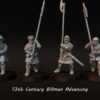 13th Century Billmen Advancing - 4 Pozy