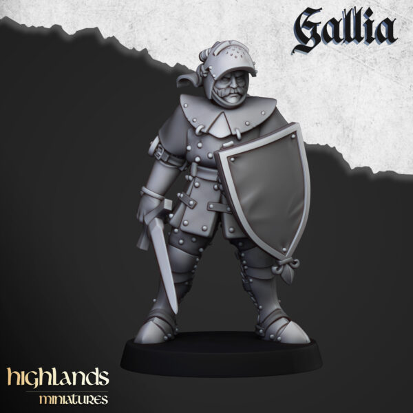 Knights of Gallia on Foot - x7 + 3 CMD
