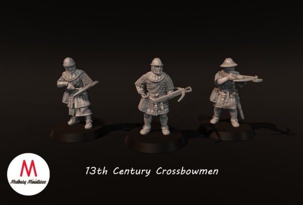 13th Century Crossbowmen - 3x