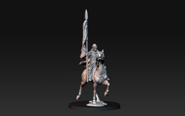 West Human Banner on Horse - x1