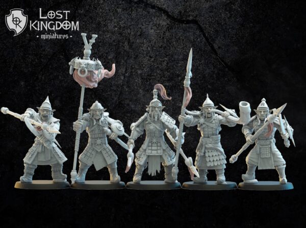 Mongobbo Spearmen on foot CMD - Lost Kingdom