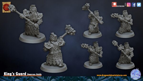 King's Guard two hands Hammer x10 - DL Miniatures