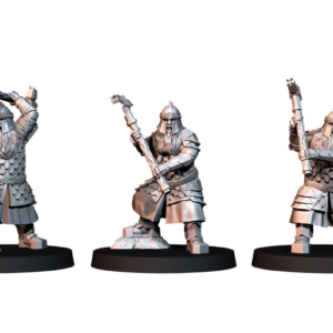 Silver Goat Dwarves with Hammer - 3 Pozy