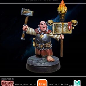 Halfling Warpriest - Minifaktura - Druk 3D