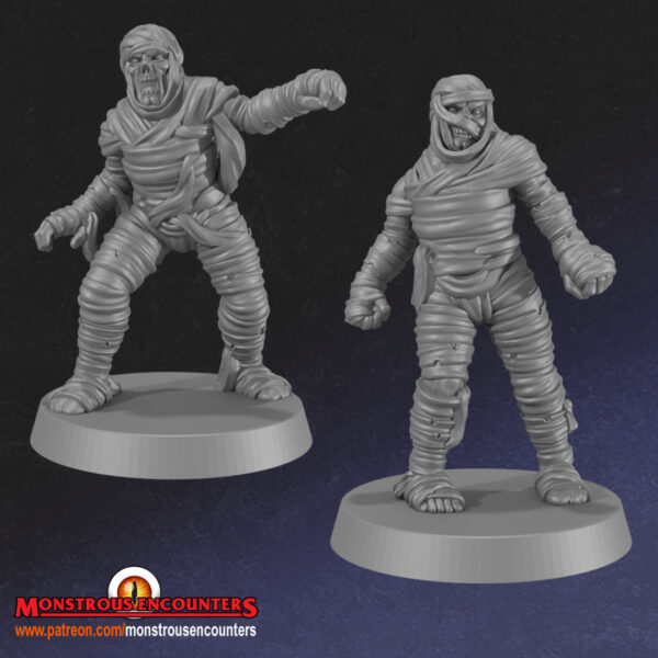 Classic Mummies - 2 Pozy - Monstrous Encounters