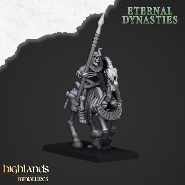 Ancient Skeletal Cavalry with Spears - x5