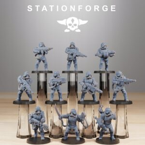 Grimguard Commandos x10 - Station Forge - Druk 3D