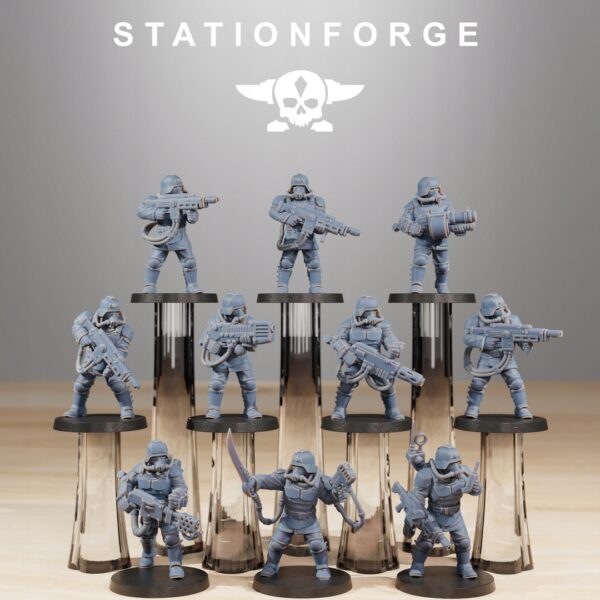 Grimguard Commandos x10 - Station Forge - Druk 3D