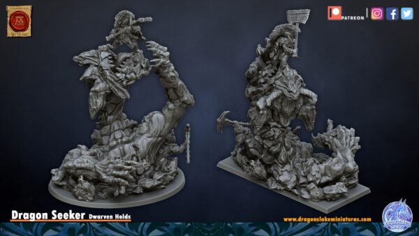 1672f16dbb6141e99494451c99e2b399.jpg Dragon Seeker Diorama - DLM - Dwarven Holds