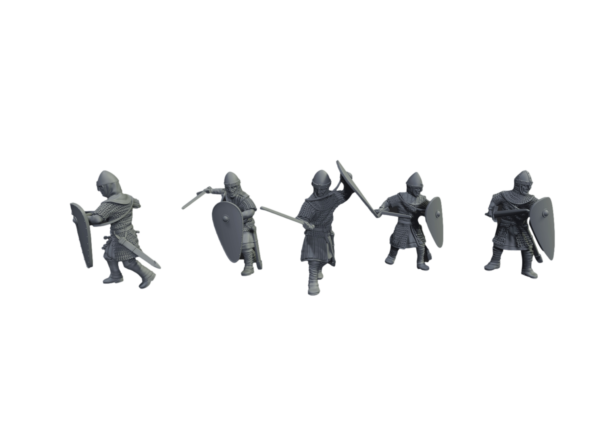 Norman Armoured Warriors with Swords - Medbury Miniatures