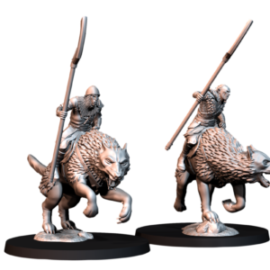 Warg Riders with Halberds - x2