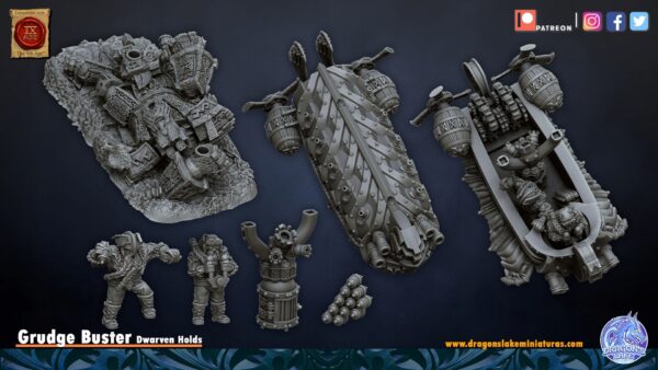Grudge Buster Sky Dragon - DL Miniatures - Druk 3D