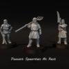 Peasant Spearmen At Rest - x3