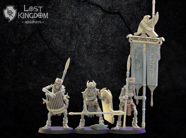 Hurus Spearmen CG - Lost Kingdom - Minifaktura