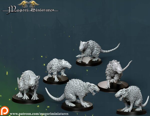 Ratmen Team - Magori Miniatures - Minifaktura - Druk3D