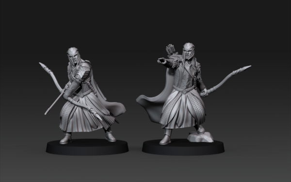 Armoured Wood Elves on Foot - Bows - Elfy Łucznicy