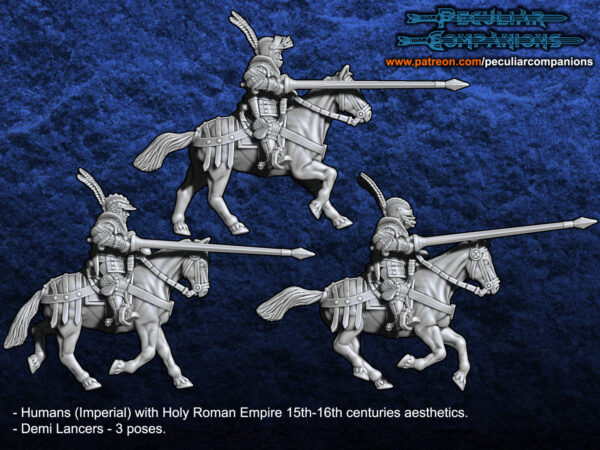 The Empire Demilancers (light/medium cavalry) - x5
