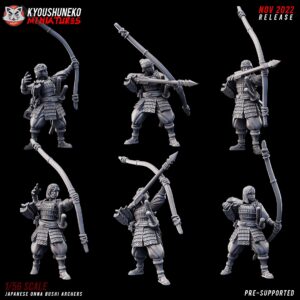 Japanese Onna Bushi Archers x6.- Minifaktura