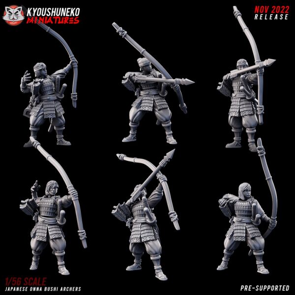 Japanese Onna Bushi Archers x6.- Minifaktura