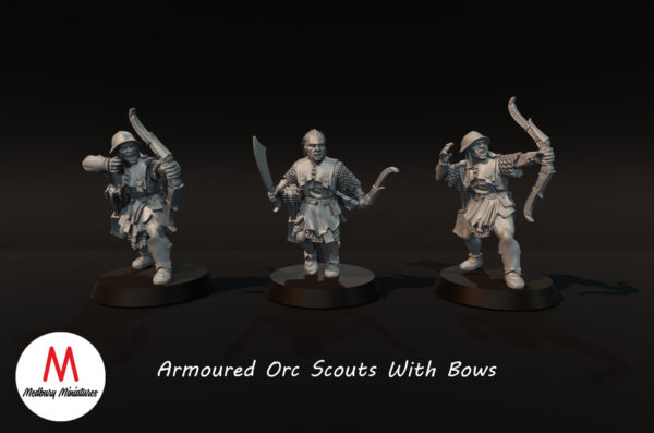 Armoured Orc Scouts with Bows - 1x