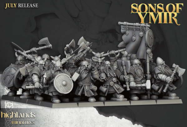 1b77a560b23c89467ae280a0026d7881.png Dwarfs Warriors + CMD - Wojownicy 7x + 3x CMD - Topór/Tarcza
