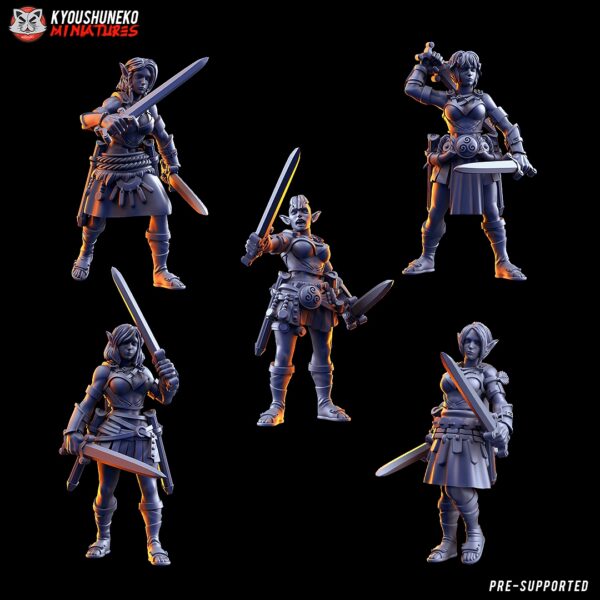 1bd65787f6ba2652d72f417e89094a35.jpg War Dancers x10 - Kyoushenko Miniatures - Druk 3D
